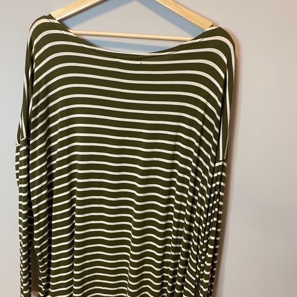 Piko 1988 Green and white striped tunic top - Picture 4 of 7